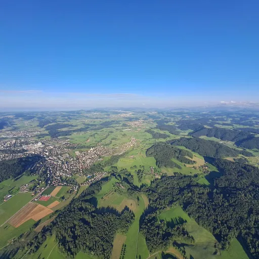 Foto der Umgebung aus Ballon