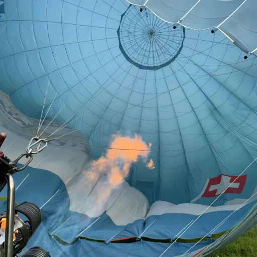 Befüllen der Ballonhülle
