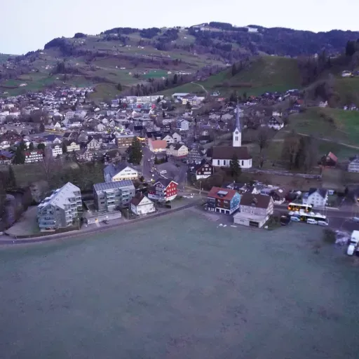 Sicht auf den Starplatz in Nesslau
